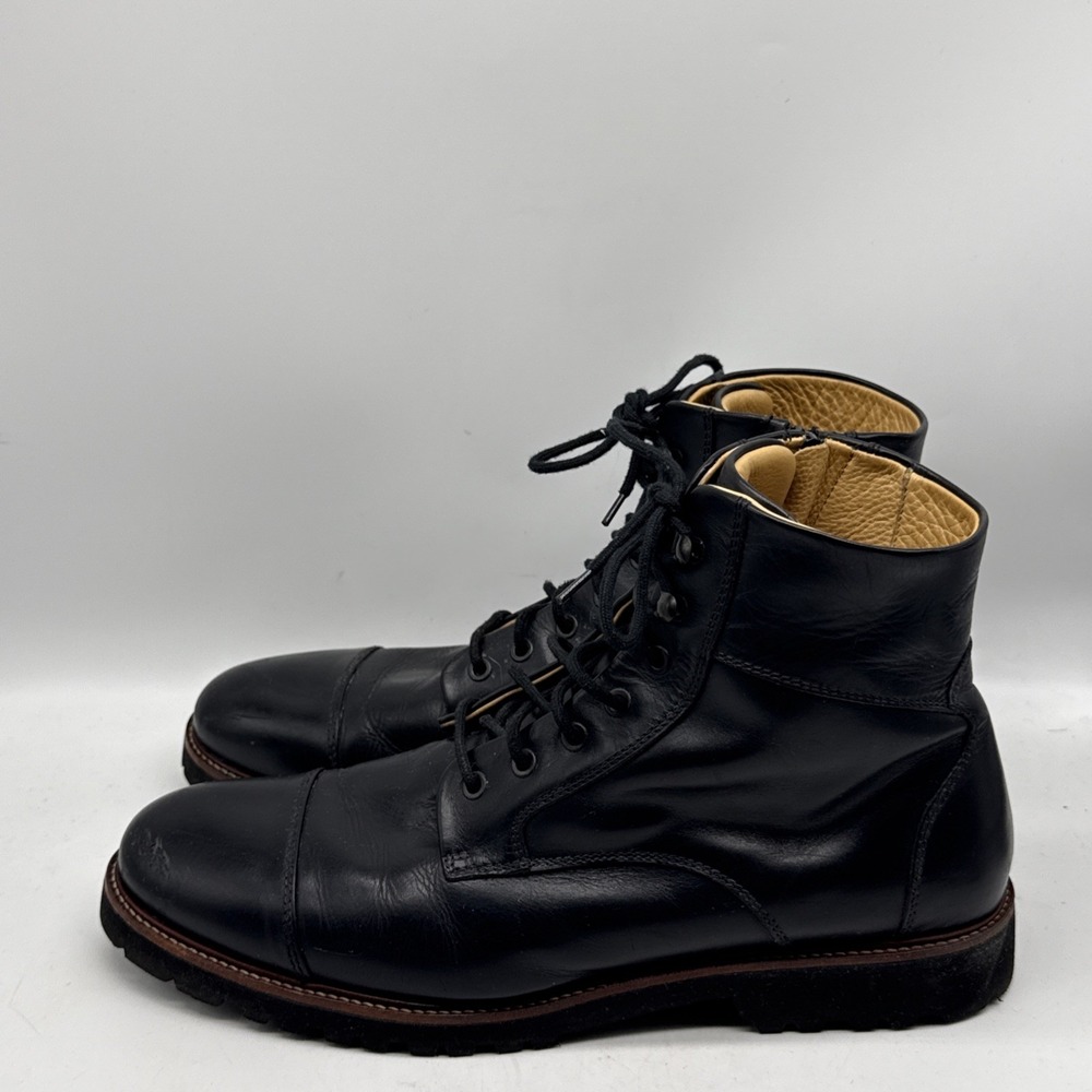 Samuel Hubbard Uptown Maverick Boots 13 Black Leather Vibram Sole Minimalist